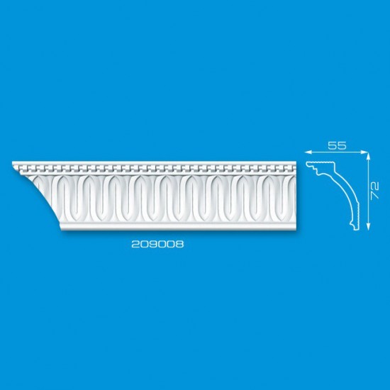 Плинтус потолочный 209008