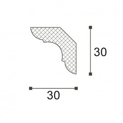 Потолочный плинтус LX-30
